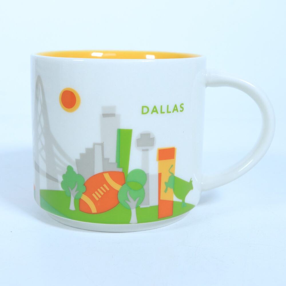 Starbucks Dallas You Are Here Series Collection 14oz Coffee Tea Mug Cup